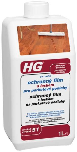HG Ochranný film s leskem pro parketové podlahy 1 L 1 HG Ochranný film s leskem pro parketové podlahy 1 L 1