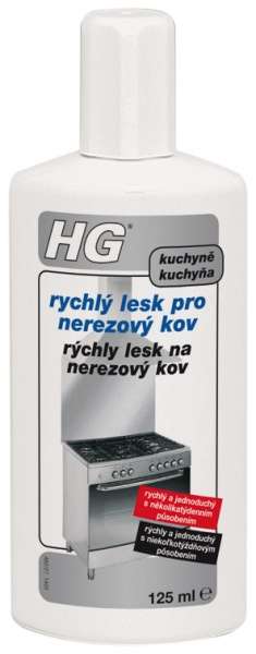 HG Rychlý lesk pro nerezový kov 125 ml