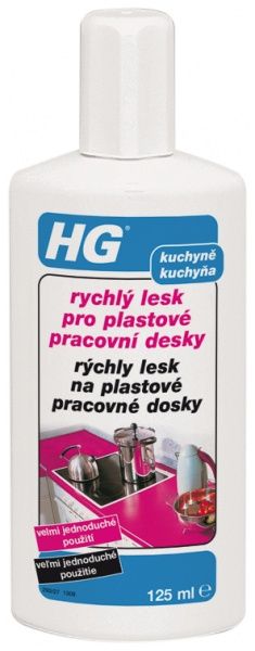 HG Rychlý lesk pro plastové pracovní desky 125 ml