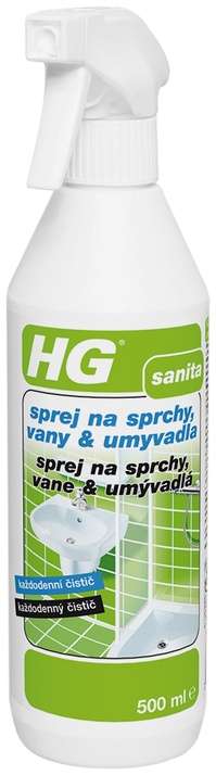 HG Sprej na sprchy, vany a umyvadla 500 ml HG Sprej na sprchy, vany a umyvadla 500 ml