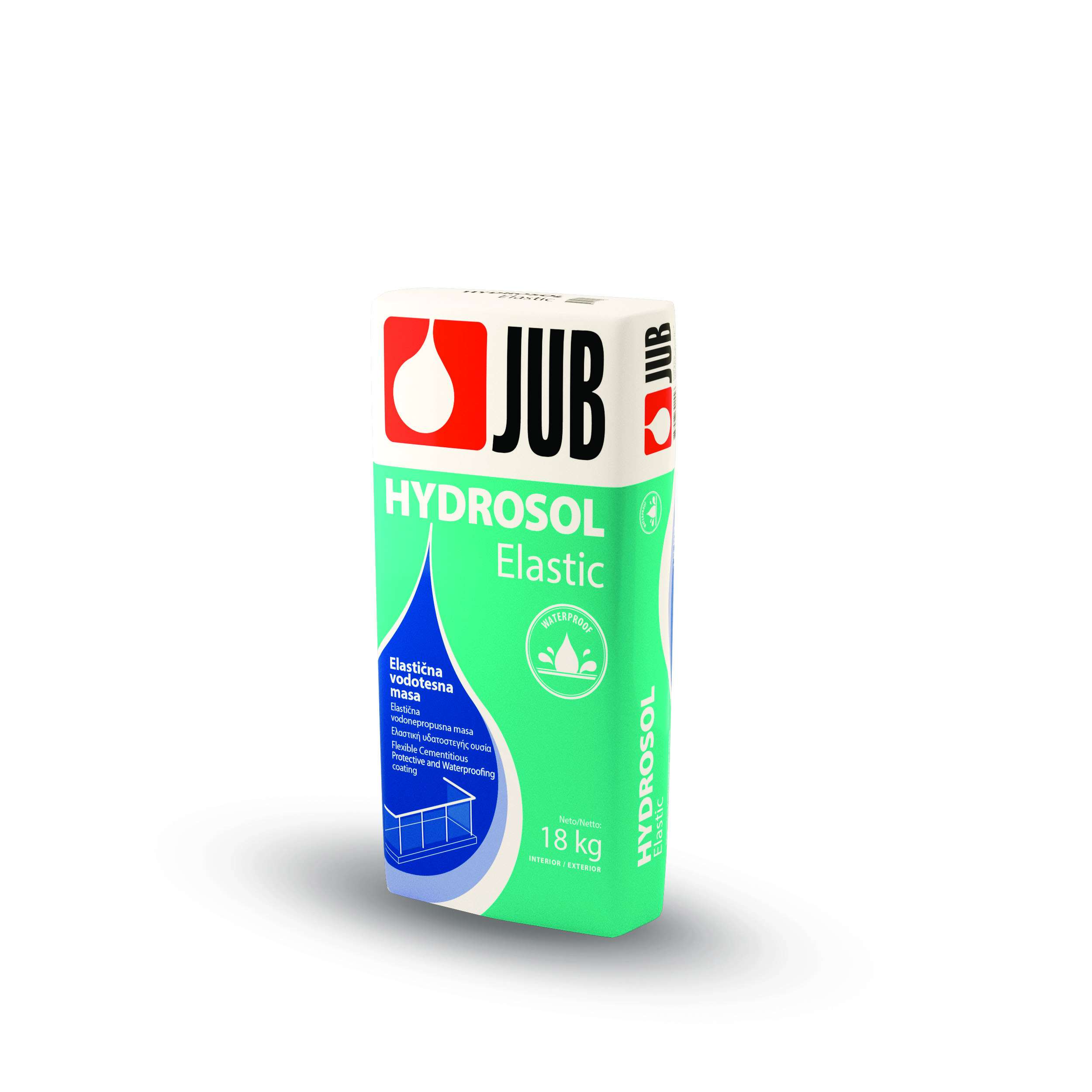 Jub Hydrosol Elastic 18 kg * Elastická vodotěsná hmota. 1