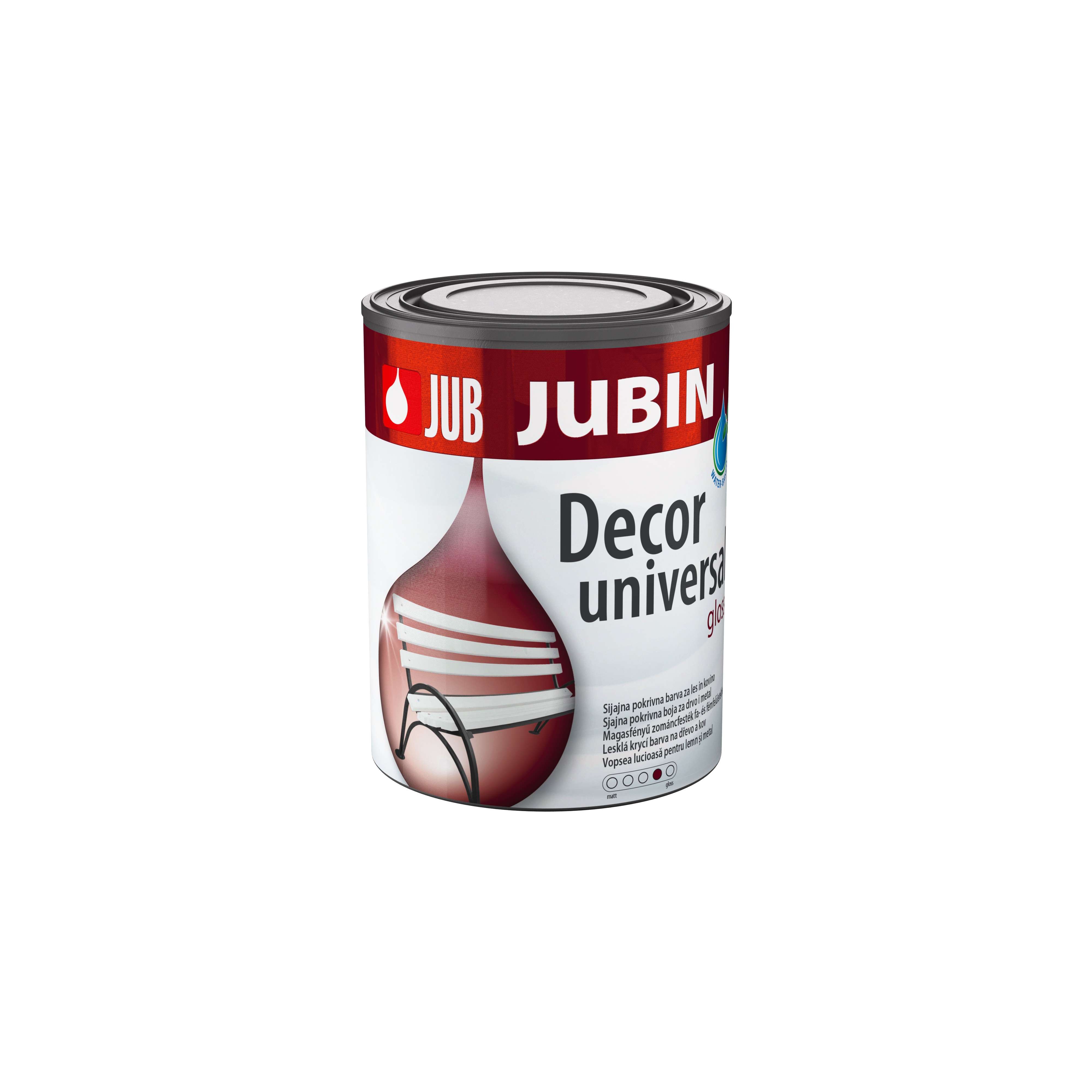 Jub Jubin Decor universal * Akrylátová krycí barva na dřevo a kov. 1 Jub Jubin Decor universal * Akrylátová krycí barva na dřevo a kov. 1