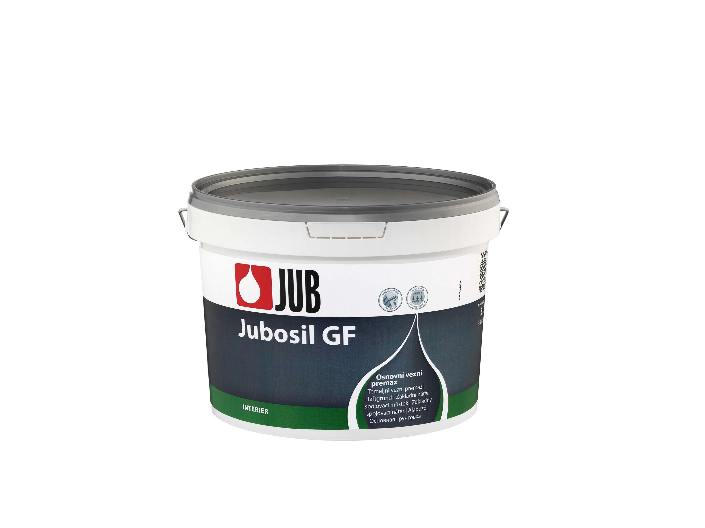 Jub Jubosil GF 5 L * Základní nátěr pod vnitřní silikátové barvy. 1 Jub Jubosil GF 5 L * Základní nátěr pod vnitřní silikátové barvy. 1