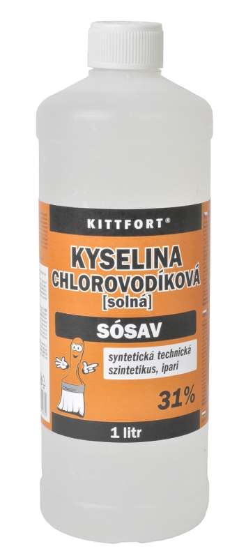 Kyselina chlorovodíková 31% - kyselina solná * Zboží pouze pro osobní odběr v kamenné prodejně Nuselská 88 a Drnovská 36.