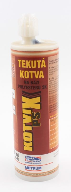 Kotvix PS chemická kotva 380 ml * Chemická kotva na bázi polyesteru 2K. Kotvix PS chemická kotva 380 ml * Chemická kotva na bázi polyesteru 2K.