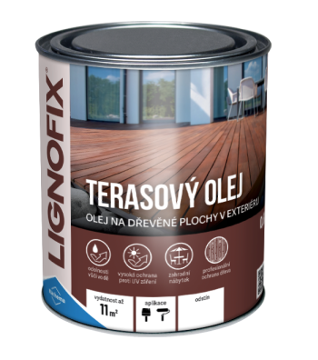 Lignofix Terasový olej * Zušlechtěný lněný olej. Lignofix Terasový olej * Zušlechtěný lněný olej.