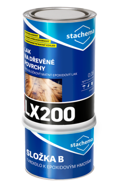 LX200 Lak na dřevěné povrchy matný * 2K Epoxidový lak na dřevo a parkety LX200 Lak na dřevěné povrchy matný * 2K Epoxidový lak na dřevo a parkety