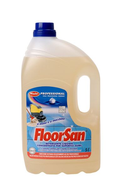 Floorsan 5 L * Koncentrovaný odmašťovací a mycí přípravek se sníženou pěnivostí. Floorsan 5 L * Koncentrovaný odmašťovací a mycí přípravek se sníženou pěnivostí.