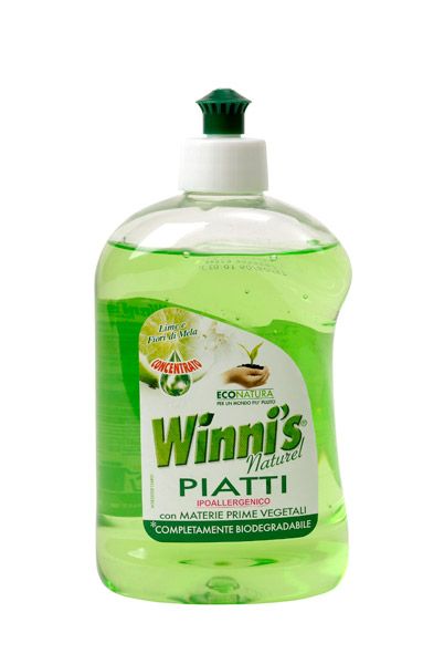 Winni´s Piatti Lime eko mycí gel na nádobí s limetkou 500 ml * Koncentrovaný hypoalergenní mycí prostředek na nádobí s vůní.