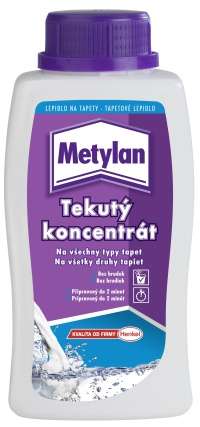 Metylan Liquid 500 g * Univerzální tekuté koncentrované lepidlo na všechny typy tapet. 1