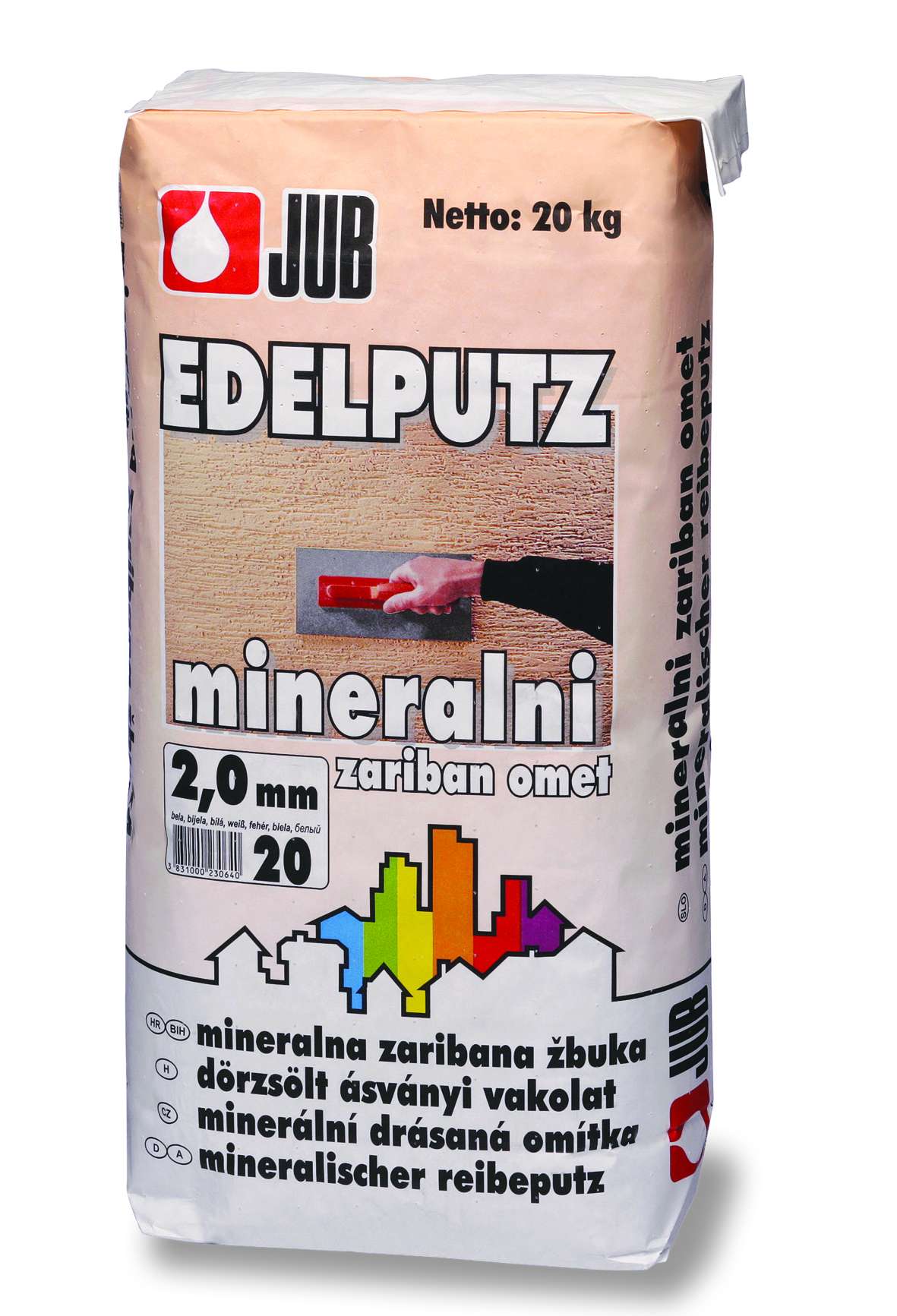 Jub Minerální drásaná omítka 2,0 bílá 20 kg Jub Minerální drásaná omítka 2,0 bílá 20 kg