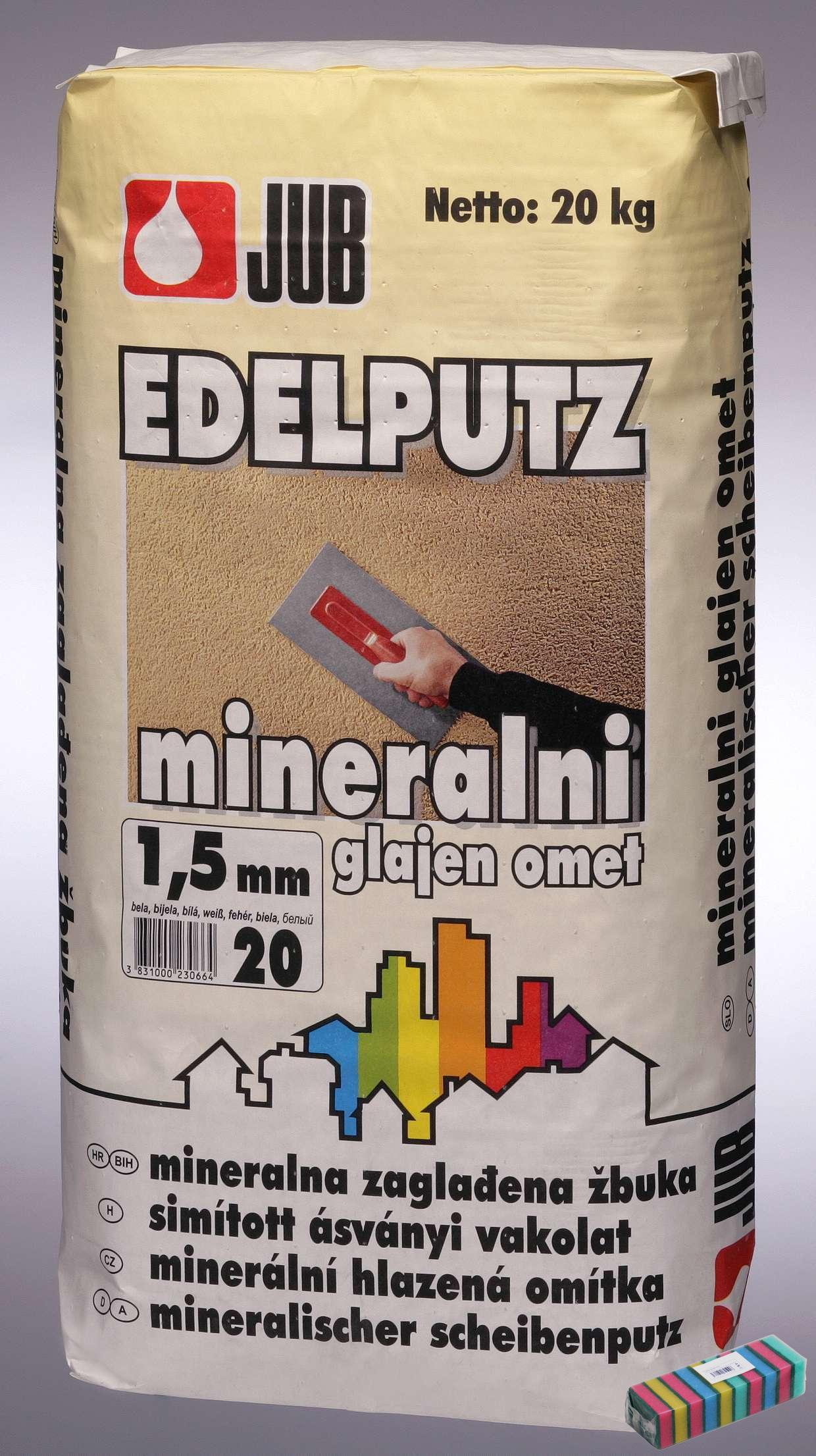 Jub Minerální hlazená omítka 1,5 bílá 20 kg 1 Jub Minerální hlazená omítka 1,5 bílá 20 kg 1