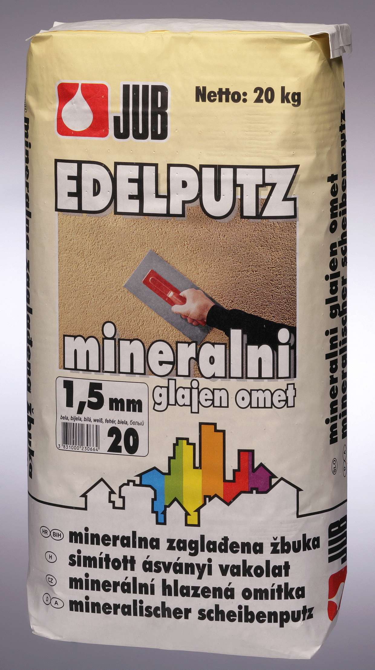 Jub Minerální hlazená omítka 1,5 bílá 20 kg Jub Minerální hlazená omítka 1,5 bílá 20 kg