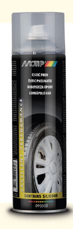 Motip Čistič pneumatik 500 ml * Sprej na čištění, ošetření pneumatik a zintenzívnění jejich barvy.