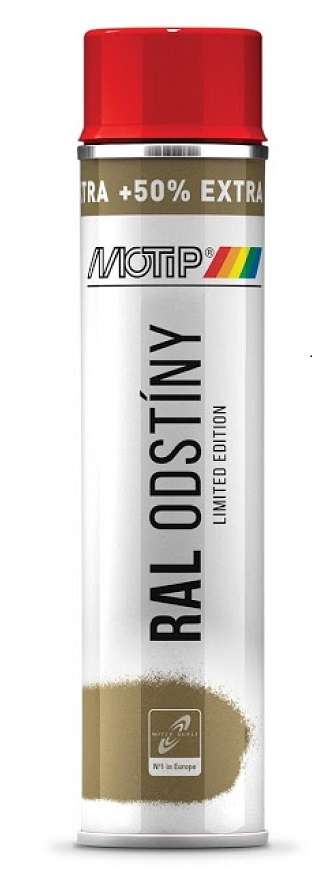 Motip RAL univerzální akrylový sprej rychleschnoucí 600 ml 1 Motip RAL univerzální akrylový sprej rychleschnoucí 600 ml 1