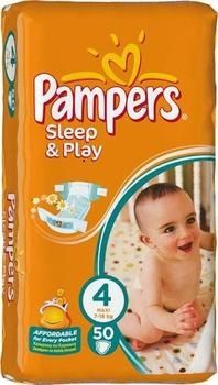 Pampers Sleep & Play 4 Maxi 8 - 14 kg 50 ks New