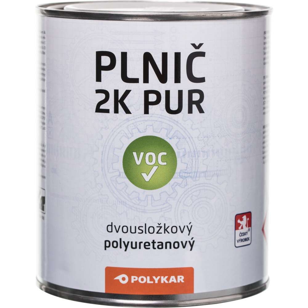 PolyKar Plnič 2K PUR * Tvrdidlo k Plniči 2K PUR není součastí balení. 1