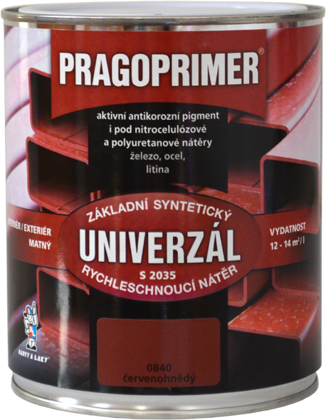 Pragoprimer Univerzál S2035 * Rychleschnoucí syntetická základní barva na kov. 1