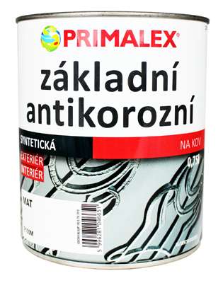 Primalex Základní Antikorózní Barva Na Kov * Základní antikorózní syntetická barva.