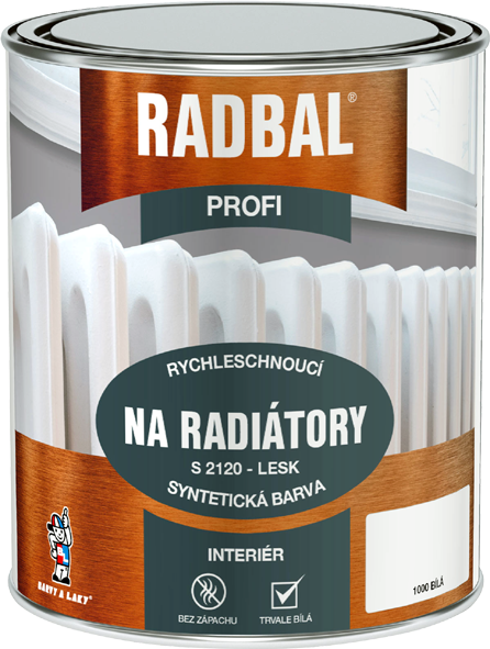 Radbal Profi S 2120 * syntetická barva na radiátory nežloutnoucí 1