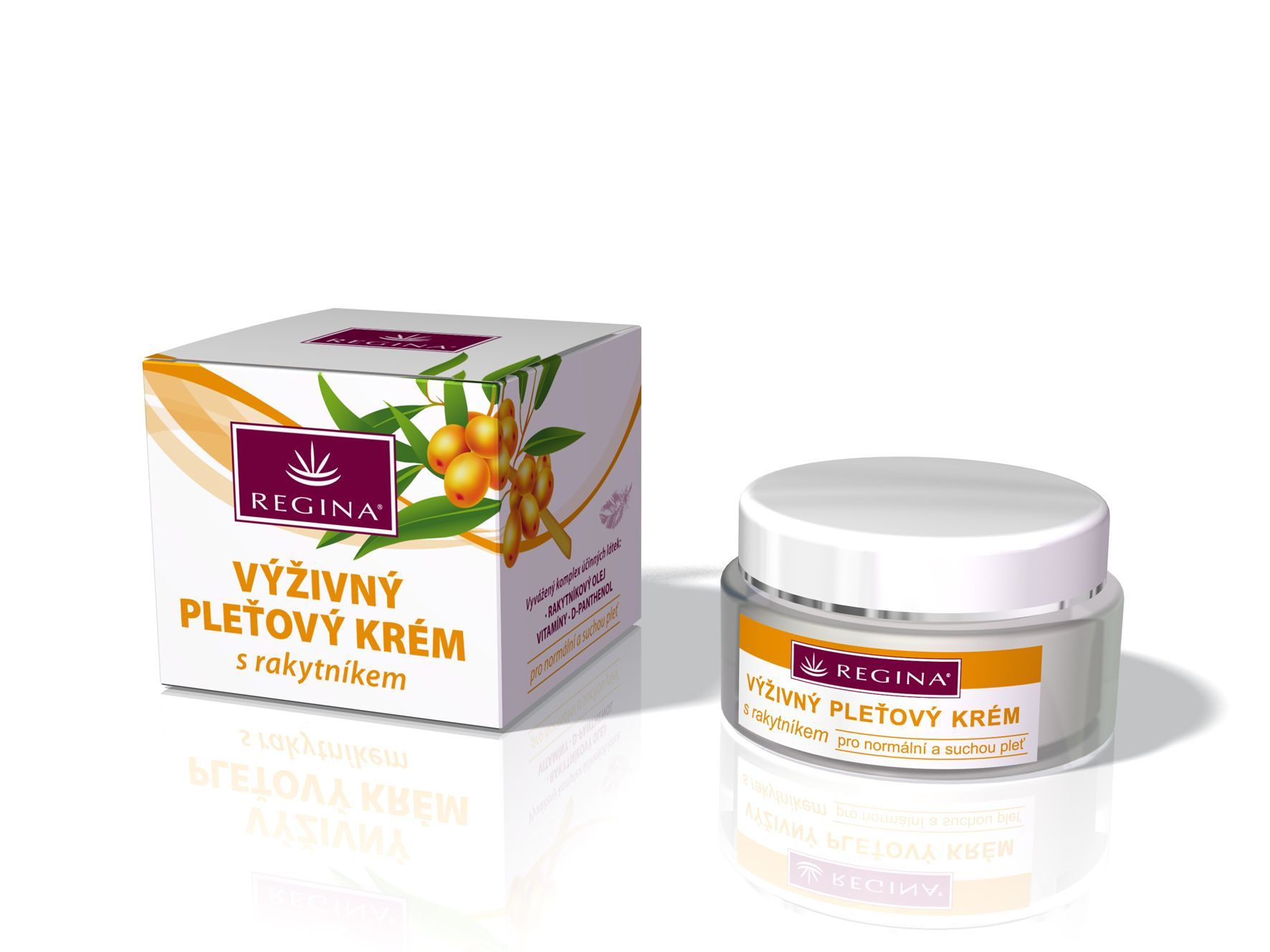 Regina Výživný pleťový krém s rakytníkem 45 g Regina Výživný pleťový krém s rakytníkem 45 g