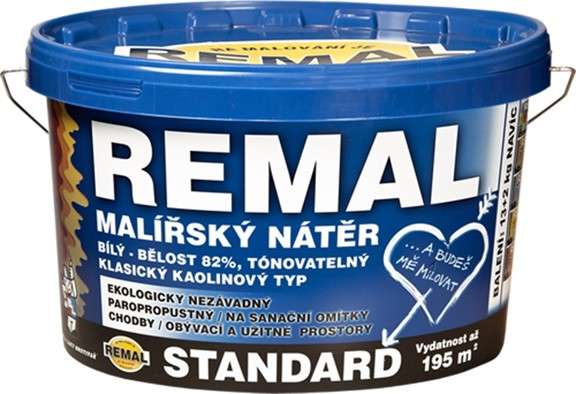 Remal Standard * Přírodní malířský nátěr s výbornou kryvostí Remal Standard * Přírodní malířský nátěr s výbornou kryvostí