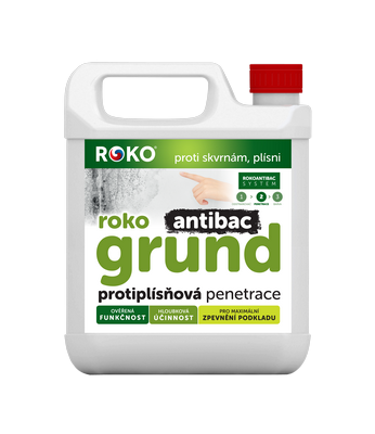 RokoGrund Antibac * Speciální hloubkový interiérový penetrační a zpevňovací nátěr. 1