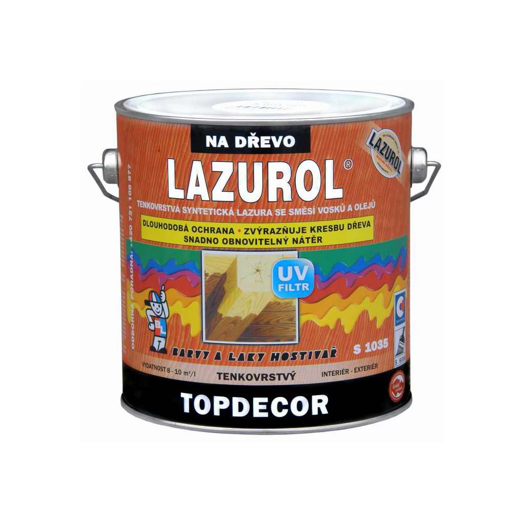 Lazurol Topdecor S1035 * Tenkovrstvá syntetická lazura se směsí vosků a olejů Lazurol Topdecor S1035 * Tenkovrstvá syntetická lazura se směsí vosků a olejů