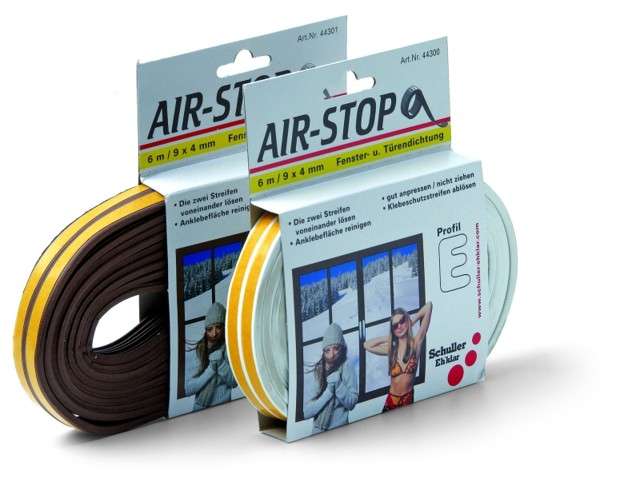 AIR-STOP těsnění do oken a dveří E profil AIR-STOP těsnění do oken a dveří E profil