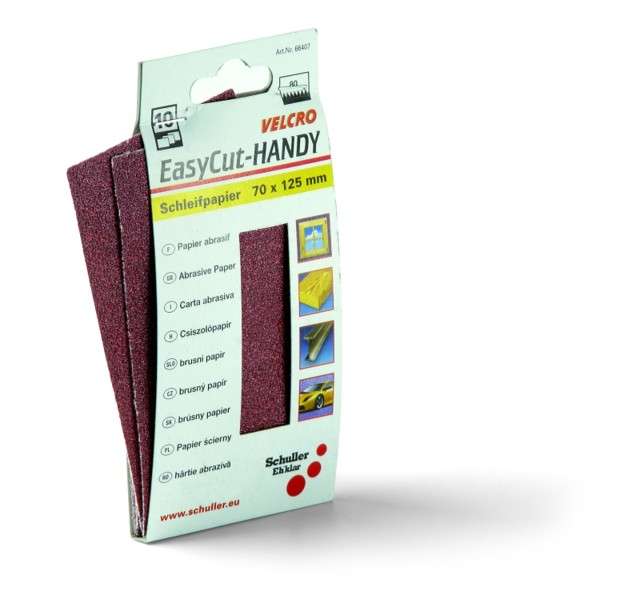 Brusný papír Easy Cut Handy 70 x 125 mm 10 ks * Na suchý zip.