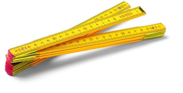 Dřevěný skládací metr Dřevěný skládací metr