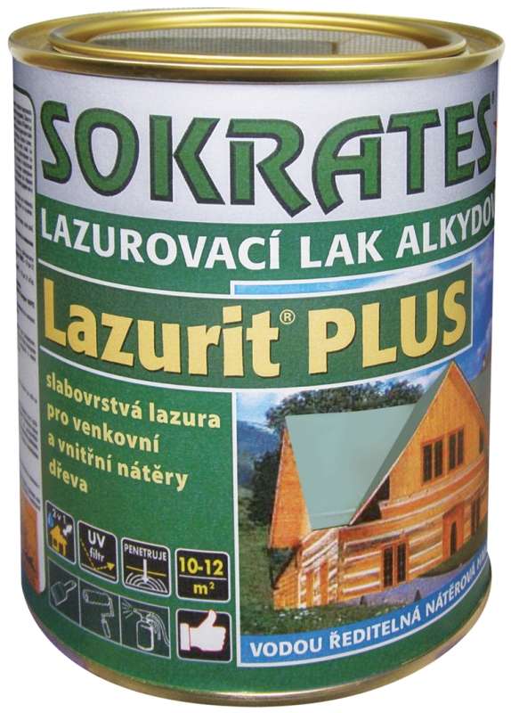 SOKRATES Lazurit Plus * lazurovací lak alkydový - zesíťující SOKRATES Lazurit Plus * lazurovací lak alkydový - zesíťující