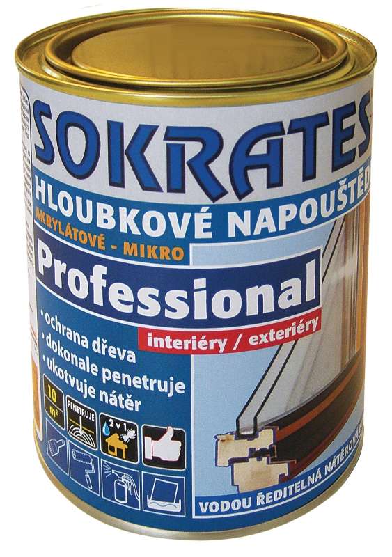 SOKRATES napouštědlo professional * Akrylátové mikromolekulární napouštědlo na dřevo 1 SOKRATES napouštědlo professional * Akrylátové mikromolekulární napouštědlo na dřevo 1