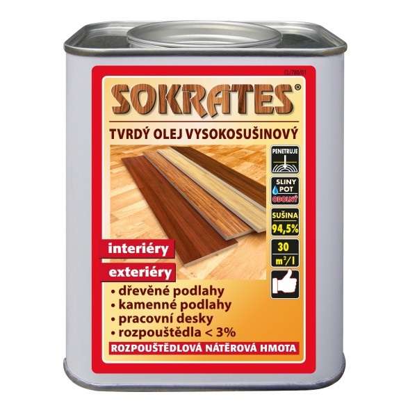 Sokrates Tvrdý olej vysokosušinový * Olej na dřevo s vysokým obsahem sušiny. 1