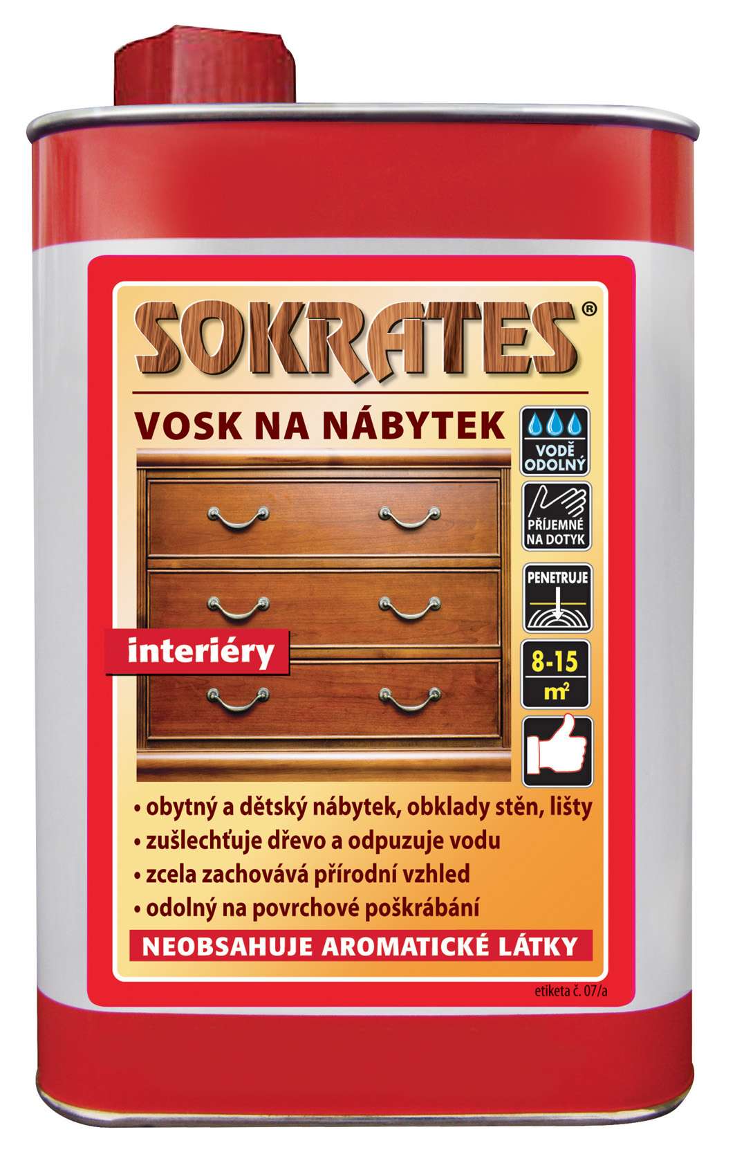 Sokrates Vosk na nábytek * Tekutý vosk na bázi organických rozpouštědel. 1