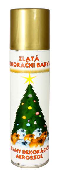 Dekorační barva ve spreji 150 ml zlatá * na rámy obrazů, jmelí, suché květiny Dekorační barva ve spreji 150 ml zlatá * na rámy obrazů, jmelí, suché květiny