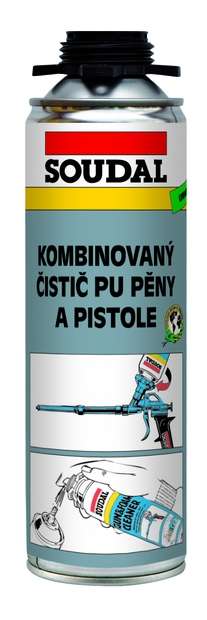 Soudal kombinovaný čistič PU pěny a pistole 500 ml 1 Soudal kombinovaný čistič PU pěny a pistole 500 ml 1