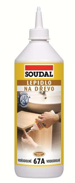 Soudal Lepidlo na dřevo 67A vodostálé * Vysoce kvalitní konstrukční vodostálé lepidlo pro truhláře a tesaře.