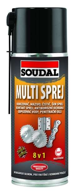 Soudal Multi sprej 8 v 1 400 ml * multifunkční olej