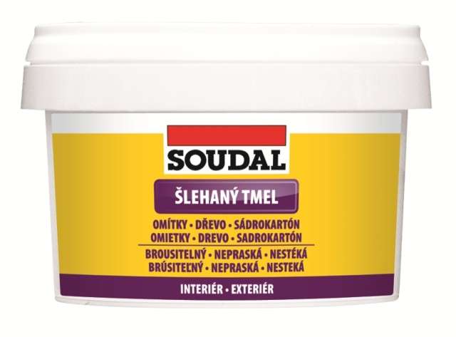 Soudal šlehaný tmel bílý * Extra lehká vyplňovací a tmelící hmota k okamžitému použití. 1 Soudal šlehaný tmel bílý * Extra lehká vyplňovací a tmelící hmota k okamžitému použití. 1
