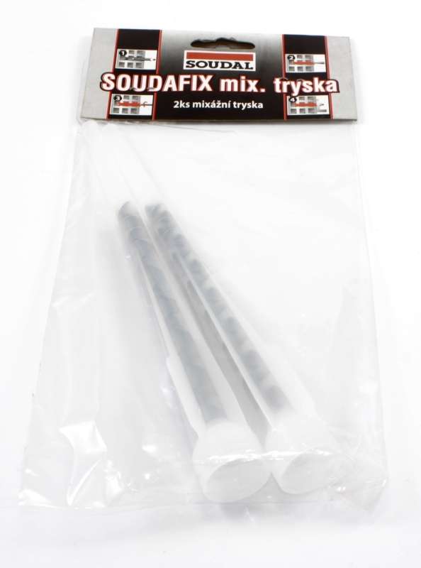 Soudal Soudafix sada mixážních trysek 2 ks * K chemickým kotvám. Soudal Soudafix sada mixážních trysek 2 ks * K chemickým kotvám.