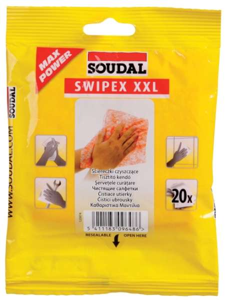 Soudal SWIPEX Čistící obrousky 20 ks Soudal SWIPEX Čistící obrousky 20 ks