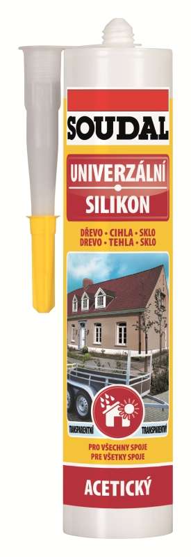 Soudal Univerzální silikon * Trvale pružný, stálobarevný tmel s dlouhodobou životností . 1 Soudal Univerzální silikon * Trvale pružný, stálobarevný tmel s dlouhodobou životností . 1