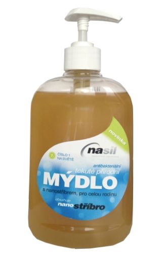 Tekuté mýdlo NASIL obsahující nano stříbro 500ml1