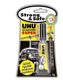 UHU Strong & Safe 7 ml / g * Univerzální lepidlo nové generace. UHU Strong & Safe 7 ml / g * Univerzální lepidlo nové generace.
