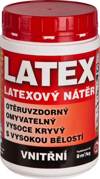 Latex vnitřní V2064 bílý * Latexový nátěr pro vnitřní použití.