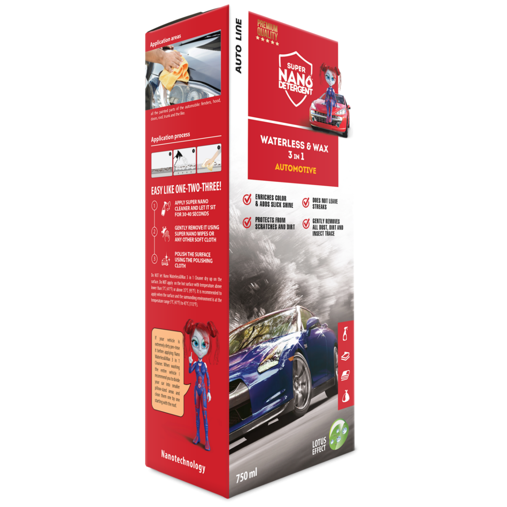NANOPROTECH Waterless & Wax 3v1 Automotive sada NANOPROTECH Waterless & Wax 3v1 Automotive sada
