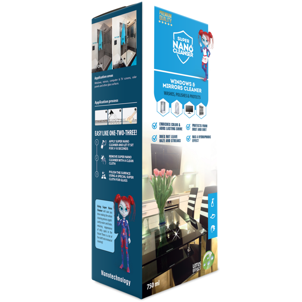 NANOPROTECH Windows & Mirrors Cleaner Home sada NANOPROTECH Windows & Mirrors Cleaner Home sada
