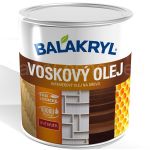 Balakryl Voskový olej * Interiérový olej na dřevo na bázi přírodního včelího vosku.