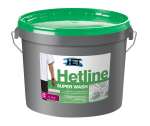Obrázek k výrobku 82798 - Het Hetline Super Wash * Bílá interiérová polomatná vysoce omyvatelná barva.